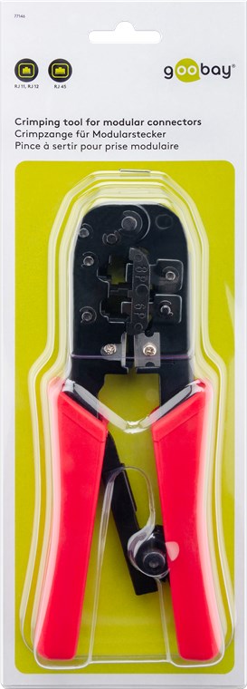 GOOBAY Crimping Tool for Modular Connectors RJ11 RJ12 and RJ45