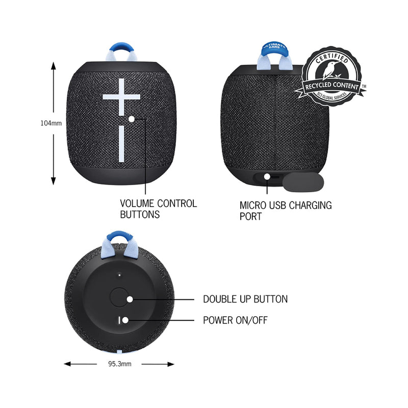ULTIMATE EARS WONDERBOOM 3 Ultraportable Bluetooth Speaker