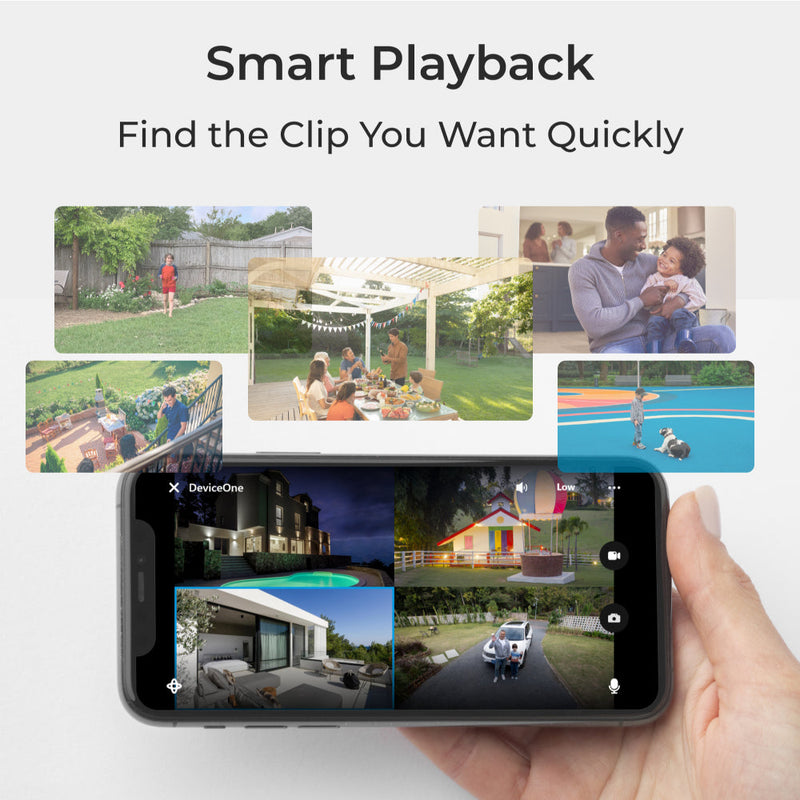REOLINK Go PT Plus 2K 4MP Caméra de sécurité panoramique-inclinable 4G à batterie