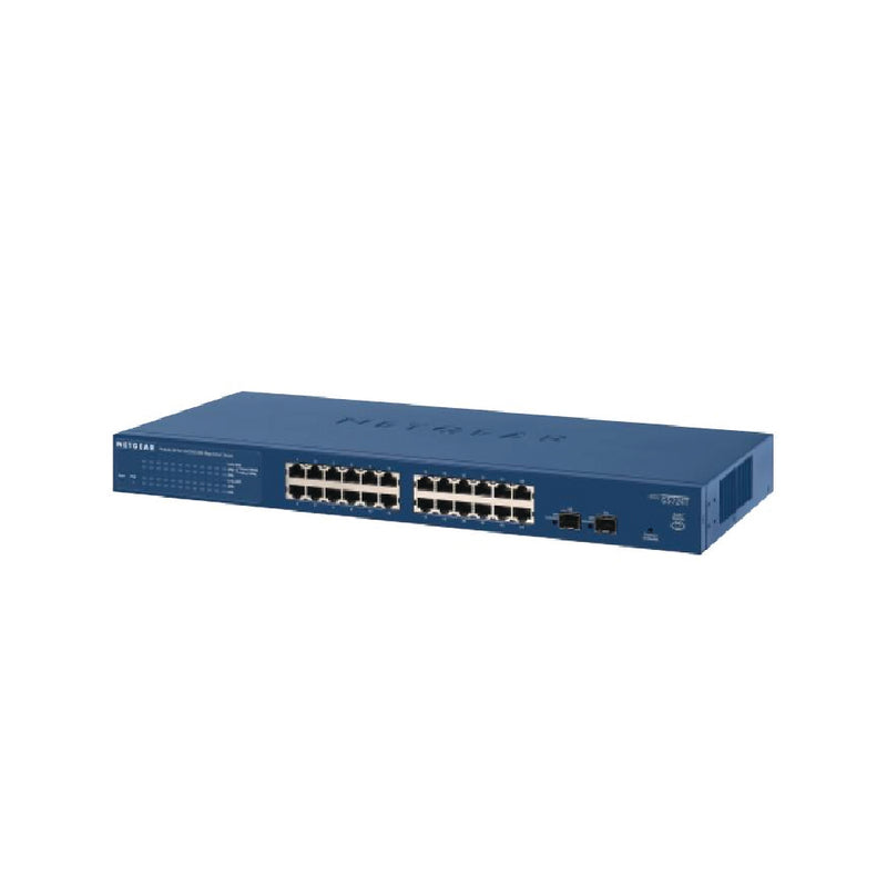 24-Port Gigabit Ethernet Smart Switch (GS724Tv4) with 2 Dedicated SFP Ports