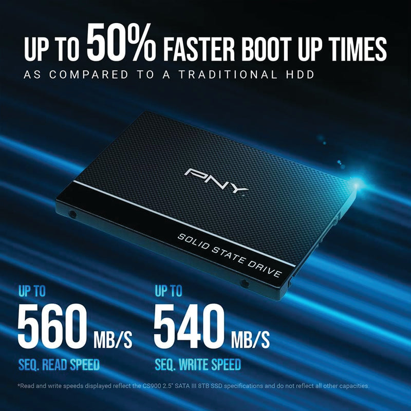 PNY 250GB CS900 SATA III 2.5" Internal SSD