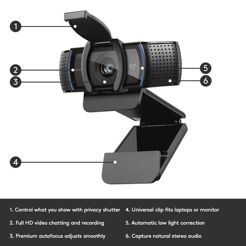 Logitech C920S Pro HD Webcam