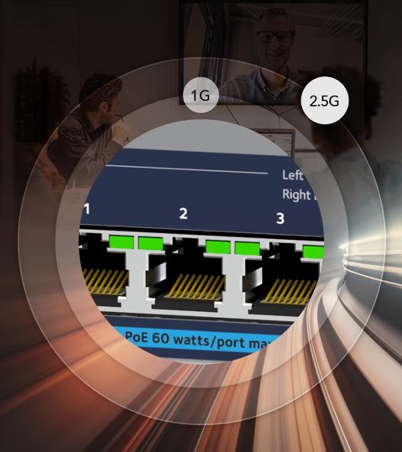 MS108UP - Commutateur Ethernet non géré Multi-Gigabit (2,5G) Ultra60 PoE++ à 8 ports