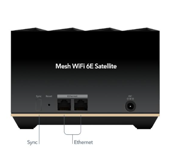 Système Mesh WiFi 6E Tri-bande NETGEAR Nighthawk, 5,7 Gbps - Pack de 2 AXE5700 tri-bande (MK92)