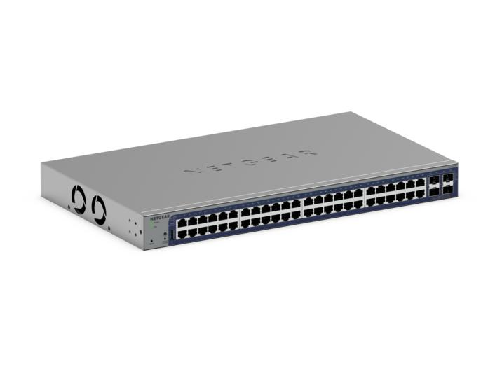 48-Port Gigabit PoE+ and PoE++ Smart Switch w/optional Remote/Cloud Management and 4 SFP+ Ports (640W)