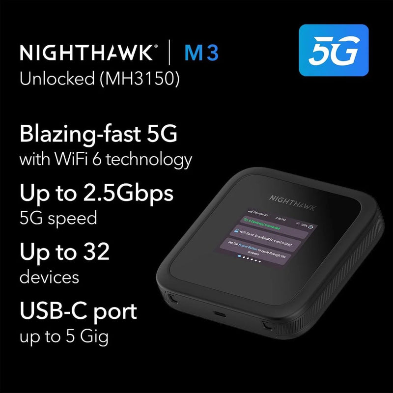 NETGEAR Nighthawk M3 5G WiFi 6 Routeur Point d&