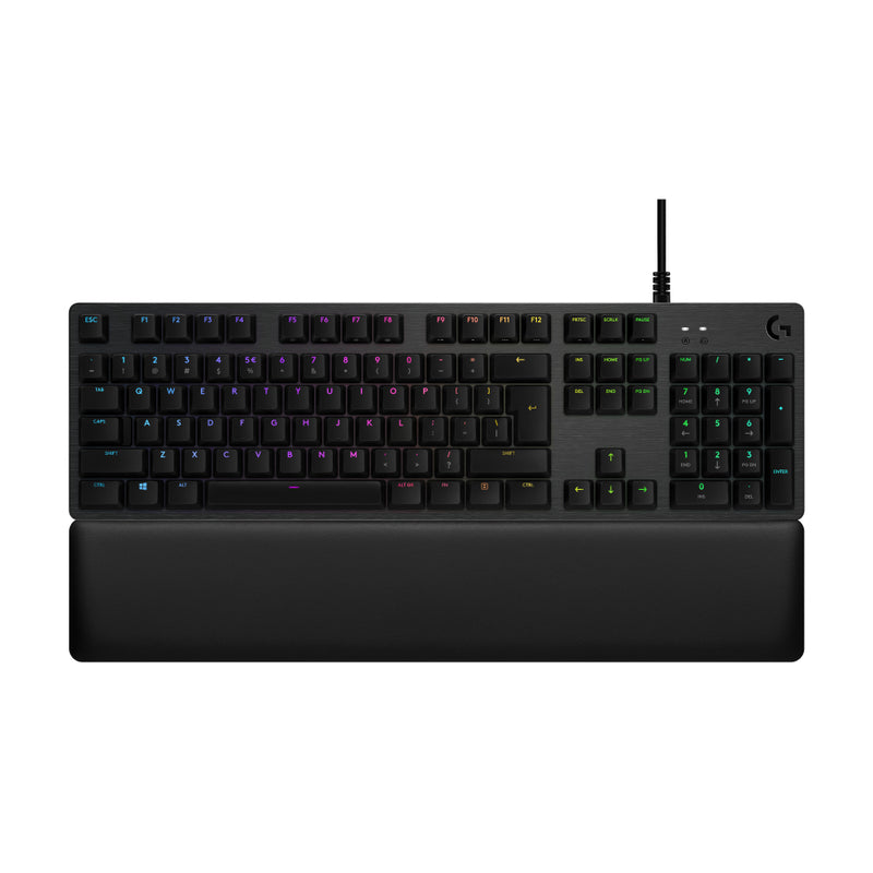 Logitech G513 Corded RGB Mechanical Gaming Keyboard, GX Blue Switch  - Carbon - US Int&