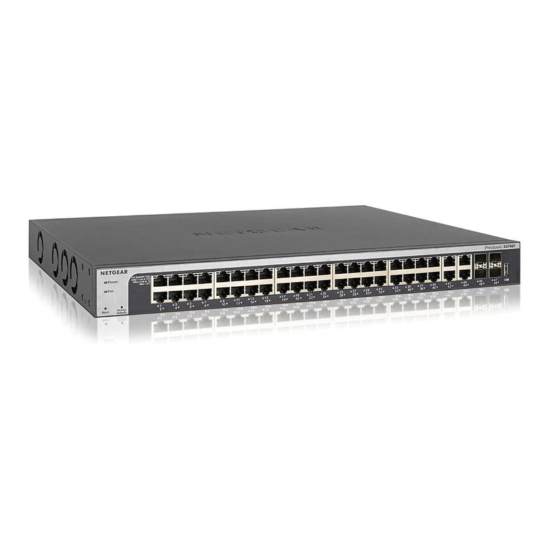 NETGEAR XS748T 48-Port 10G Ethernet Smart Managed Pro Switch - with 4 x 10Gigabit SFP+, Desktop/Rackmount, and ProSAFE Limited Lifetime Protection