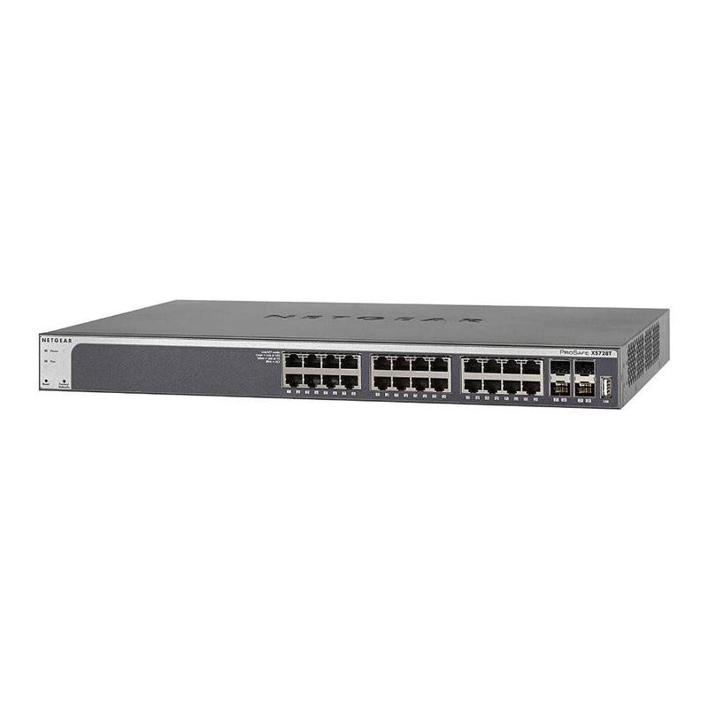 NETGEAR XS728T 28-Port 10G Ethernet Smart Switch - Managed, with 24 x 10G, 4 x 10 Gigabit SFP+, Desktop or Rackmount, and Limited Lifetime Protection