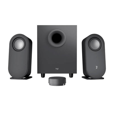 Logitech Z407 2.1 Bluetooth Computer Speakers with Subwoofer and Wireless Control, Immersive Sound, Premium Audio with Multiple Inputs, USB Speakers