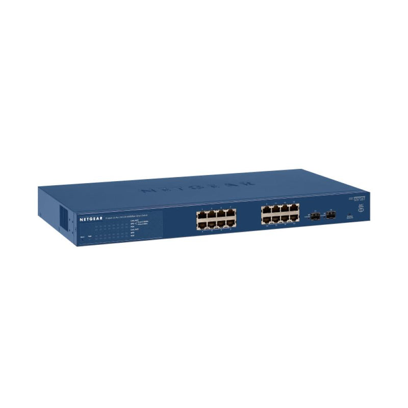 NETGEAR 16-Port Gigabit Ethernet Smart Switch (GS716Tv3) - 16 x 1G, Managed, with 2 x 1G SFP, Desktop or Rackmount, and Limited Lifetime Protection