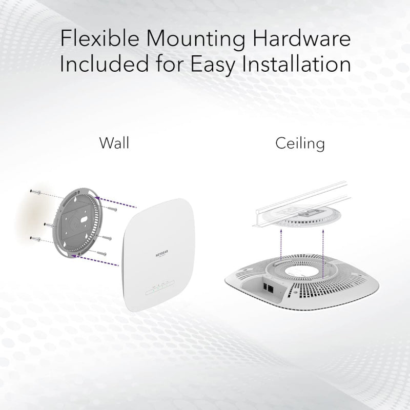 NETGEAR WAX615 Cloud Managed Wireless Access Point - WiFi 6 Dual-Band AX3000