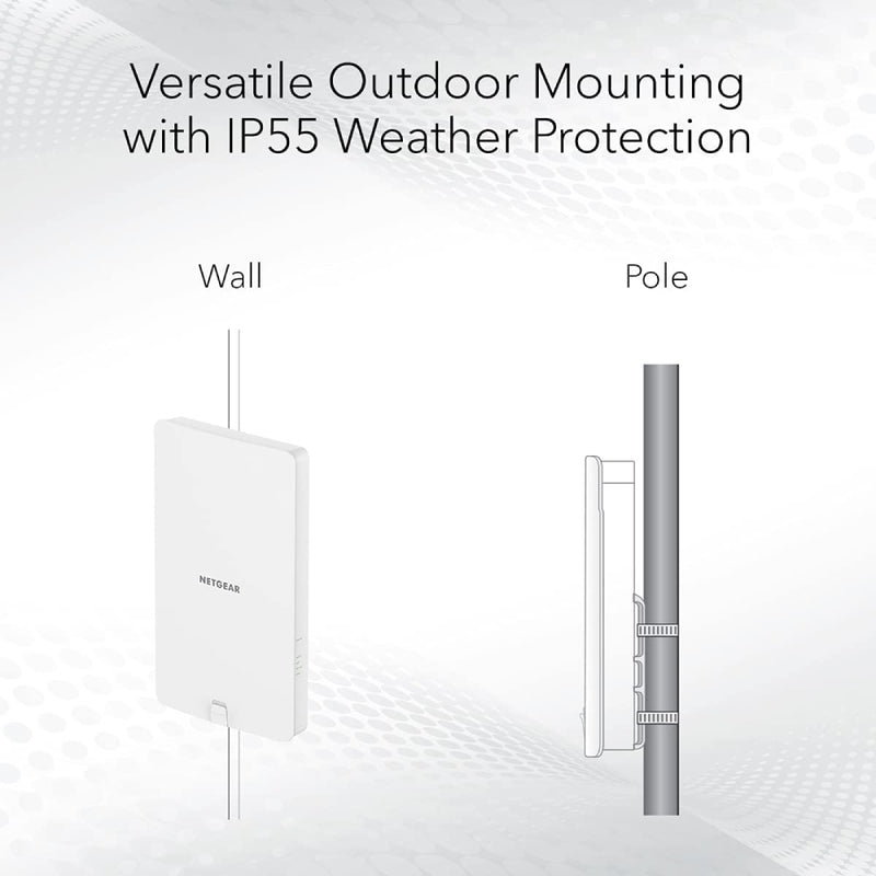 NETGEAR WAX610Y Cloud Managed Wireless Outdoor Access Point - WiFi 6 Dual-Band AX1800