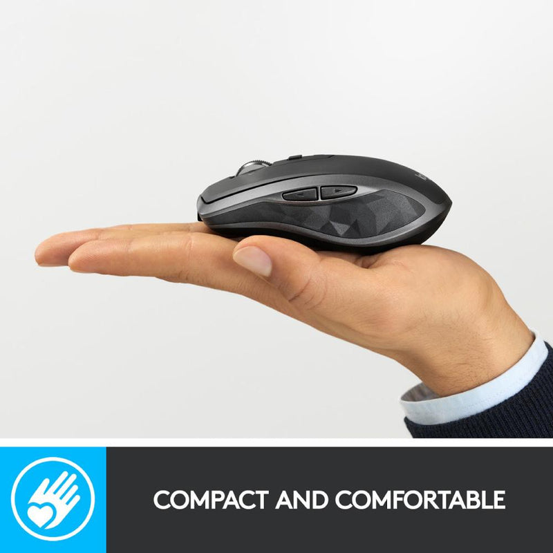 Logitech MX Anywhere 2S Graphite Wireless Multi Device Mouse With Logitech Flow, Gesture Control and Wireless File Transfer (Work From Home, Home Based Learning)