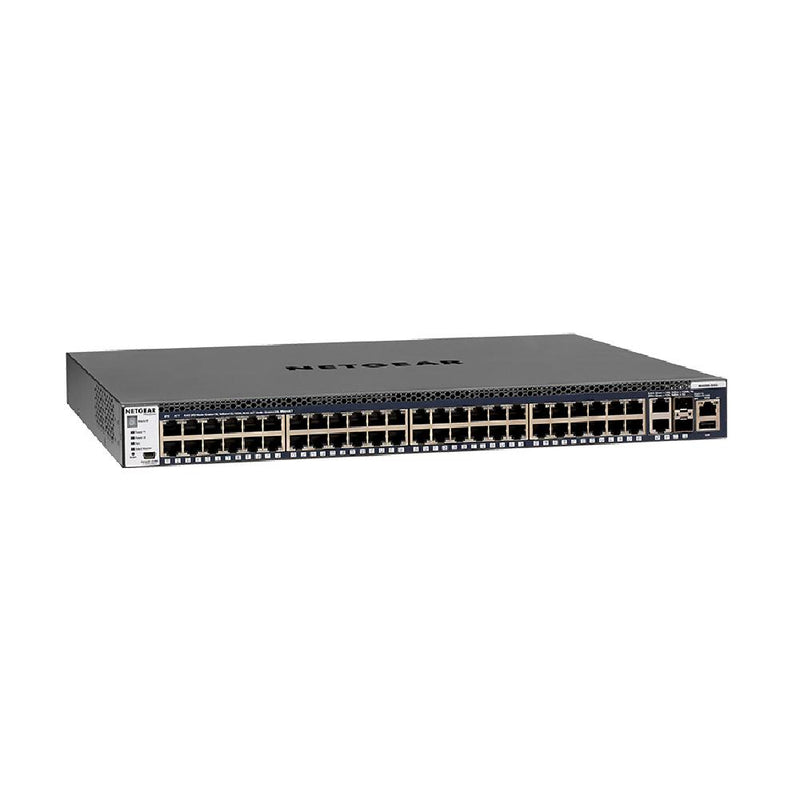 NETGEAR 48-Port Fully Managed Switch M4300-52G, 48x1G, 2x10GBASE-T, 2xSFP+, Stackable, ProSAFE Lifetime Protection (GSM4352S) 