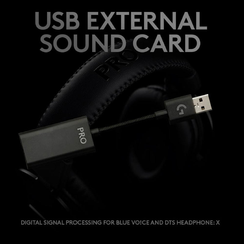 Logitech G PRO X Gaming Headset - BLACK - USB