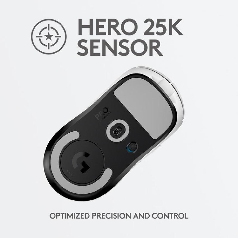 Logitech G PRO X SUPERLIGHT Wireless Gaming Mouse, Ultra-Lightweight, HERO 25K Sensor, 25,600 DPI, 5 Programmable Buttons, Long Battery Life, Compatible with PC / Mac