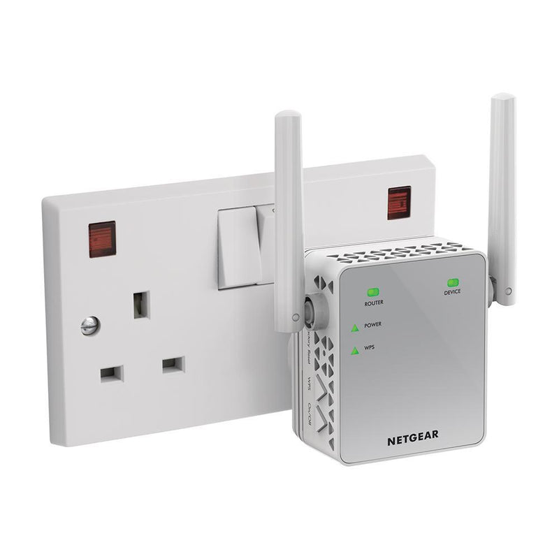 NETGEAR AC750 Dual-Band WiFi Range Extender - EX3700, White