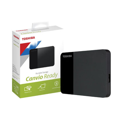 Toshiba Canvio Ready Portable External HDD, USB 3.2, Matte & Gloss finish, 3 Years Warranty