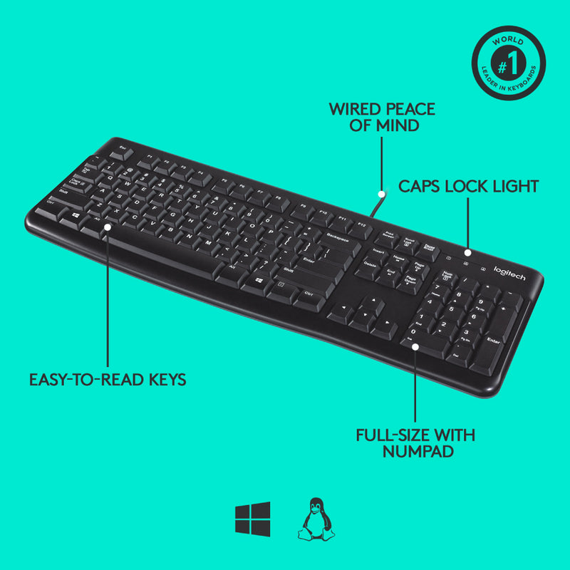 LOGITECH K120 USB Keyboard