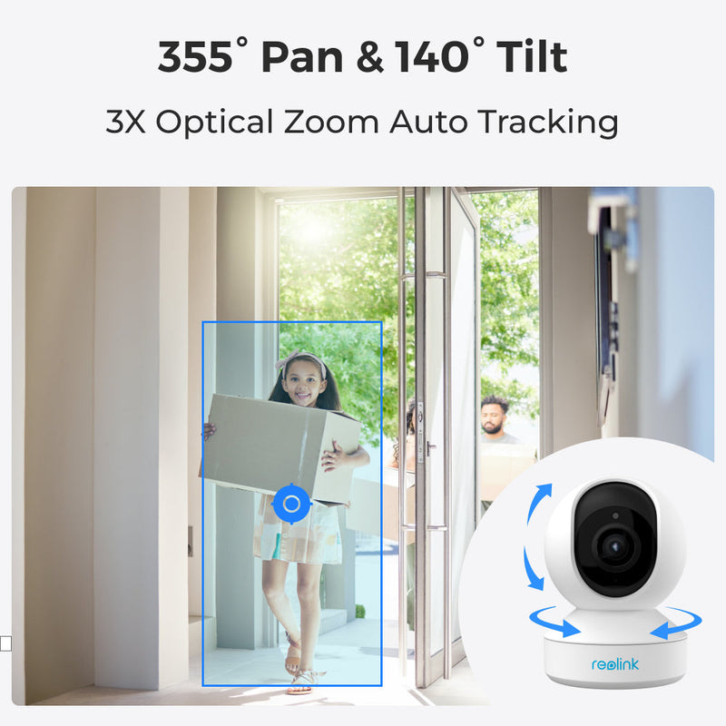 REOLINK E1 Zoom 5MP Smart Pan-Tilt-Zoom 2K WiFi Indoor Security Camera