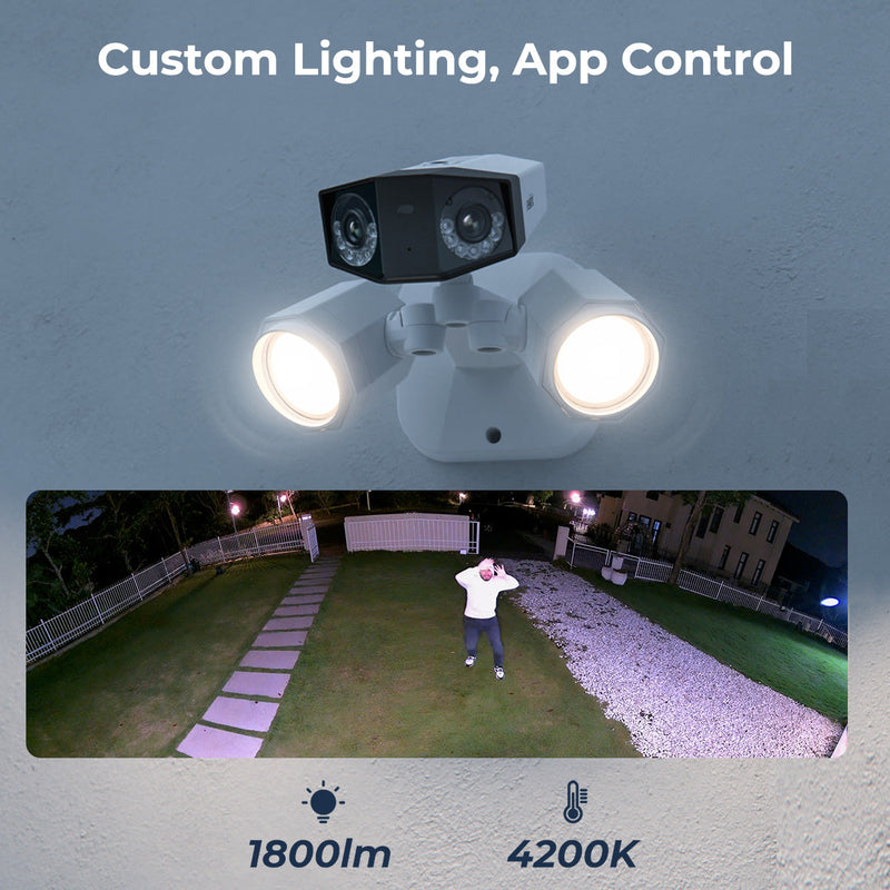 REOLINK Duo Floodlight PoE 4K PoE Floodlight Camera with Dual Lens for 180° Field of View