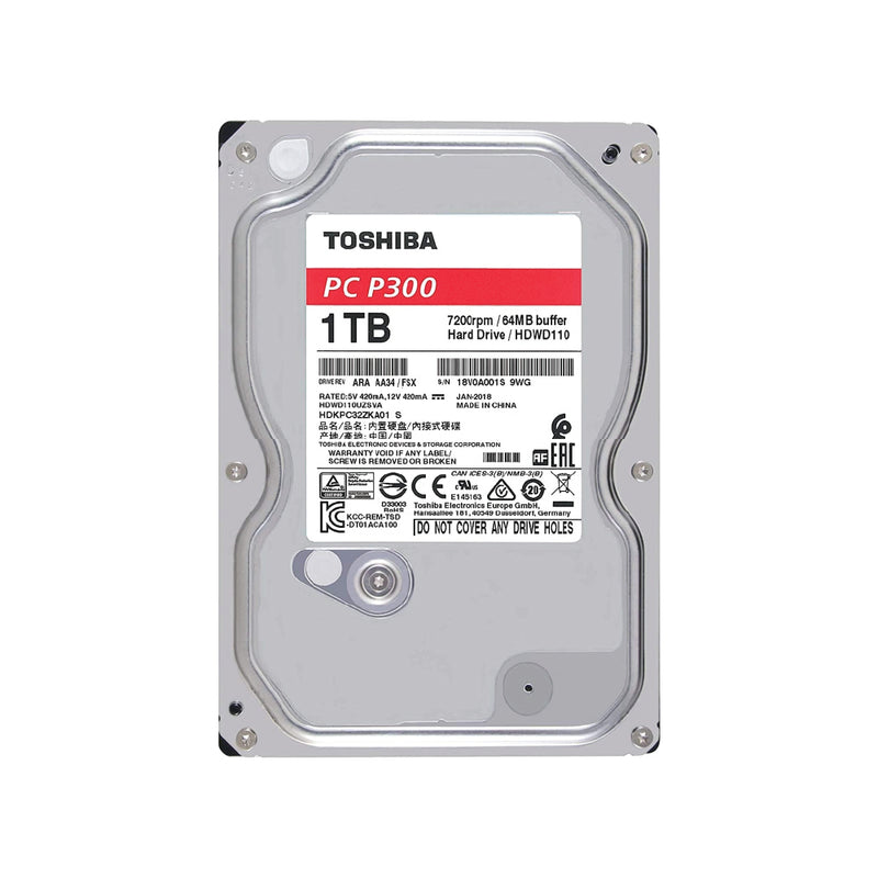 TOSHIBA P300 PC 3.5 Inch Internal Hard Drive (Box)