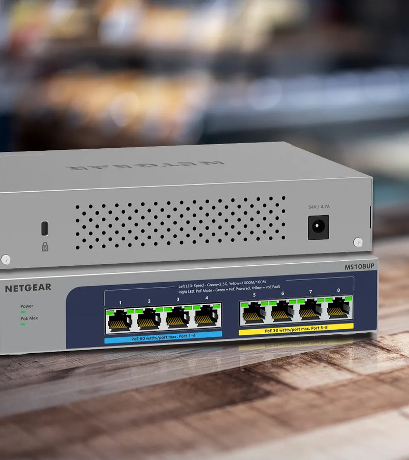 MS108UP - 8-port Multi-Gigabit (2.5G) Ultra60 PoE++ Ethernet Unmanaged Switch