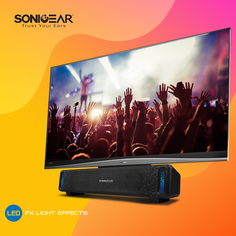 Sonicgear U200 Soundbar 7 Pulsating LED Colours  - 10W - USB