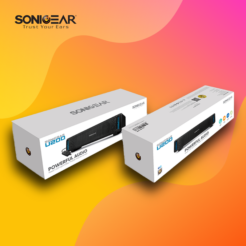 Sonicgear U200 Soundbar 7 Pulsating LED Colours  - 10W - USB