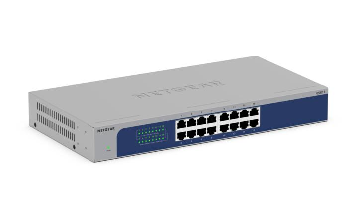 16-Port Gigabit Ethernet Unmanaged Switch (GS516) with 16 x Gigabit Ethernet ports