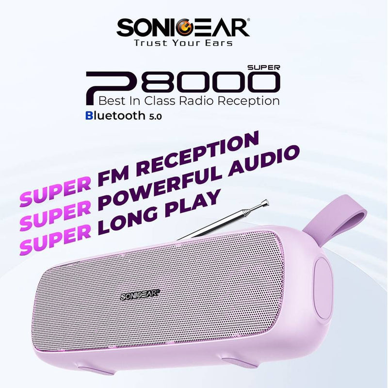 SonicGear P8000 Super Portable Bluetooth Speaker - 20W