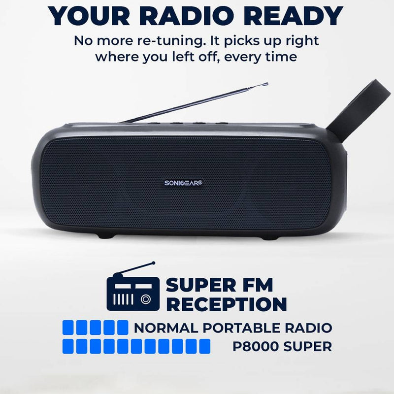 SonicGear P8000 Super Portable Bluetooth Speaker - 20W