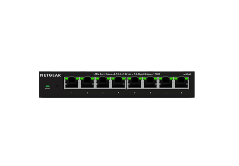 MS308 - 8-Port 2.5G Multi-Gigabit Ethernet Unmanaged Essentials Switch
