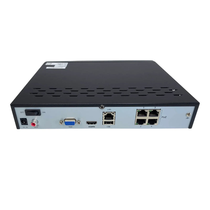 NVS4 4-Channel NVR for 24/7 Reliable Recording