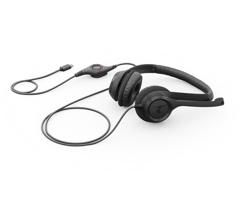 H390 USB Computer Headset - Midnight Black