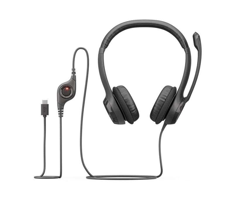 H390 USB Computer Headset - Midnight Black