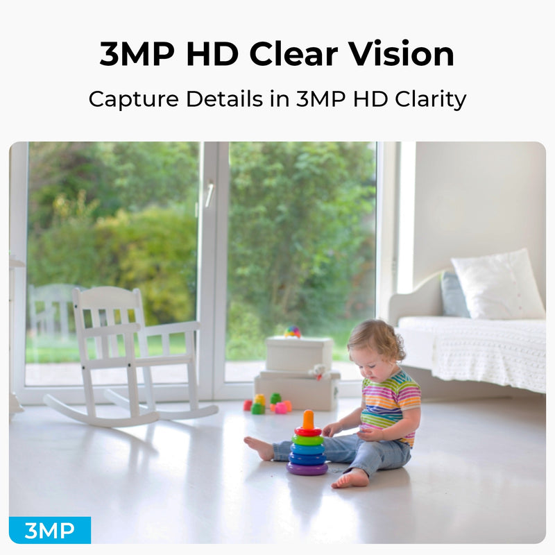 Reolink E321 3MP Super HD Indoor WiFi Pan-Tilt Security Camera