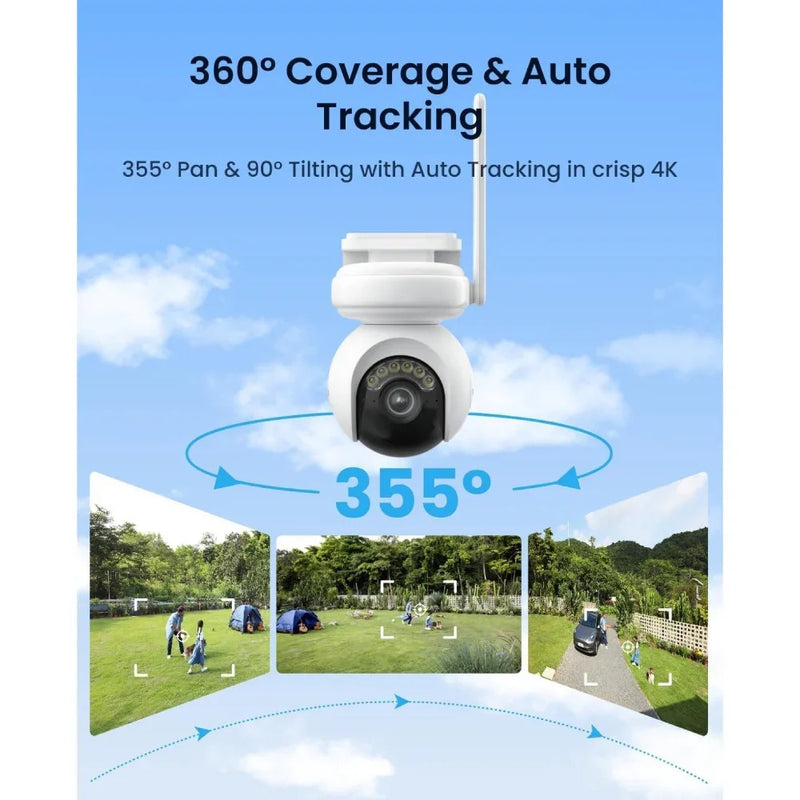 Altas PT Ultra 4K 10s Pre-recording Wireless Outdoor Cameras with Solar Panel 2 Included