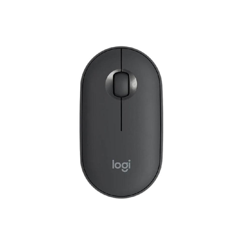 Logitech Pebble M350 Wireless Mouse with Bluetooth or 2.4 GHz Receiver, Silent, Slim Computer Mouse with Quiet Click For Laptop, Notebook, iPad, PC and Mac (Graphite)