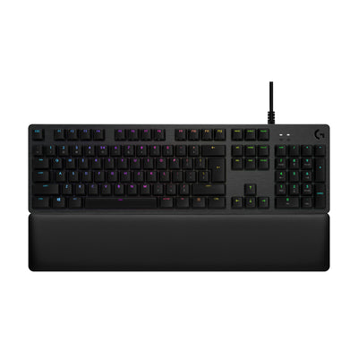 Logitech G513 Corded RGB Mechanical Gaming Keyboard, GX Blue Switch  - Carbon - US Int'l - USB - Clicky