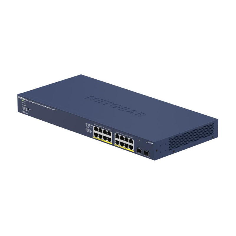 NETGEAR GS716TP 16-port Gigabit Ethernet PoE+ Smart Switch with 2 SFP Ports and Cloud Management