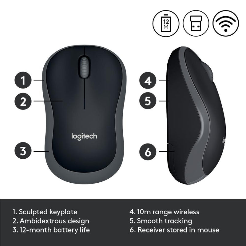 Logitech M185 Basic Wireless Mouse