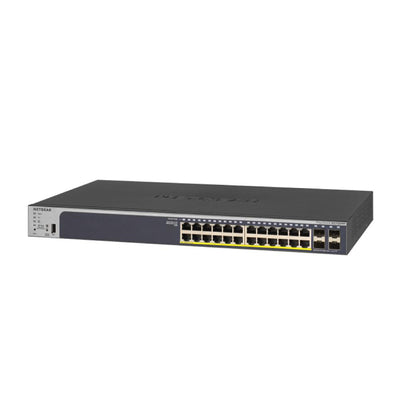 NETGEAR GS728TPP 28-Port PoE Gigabit Ethernet Smart Switch - Managed, Optional Insight Cloud Management, 24 x PoE+ @ 380W, 4 x 1G SFP, Desktop or Rackmount, and Limited Lifetime Protection