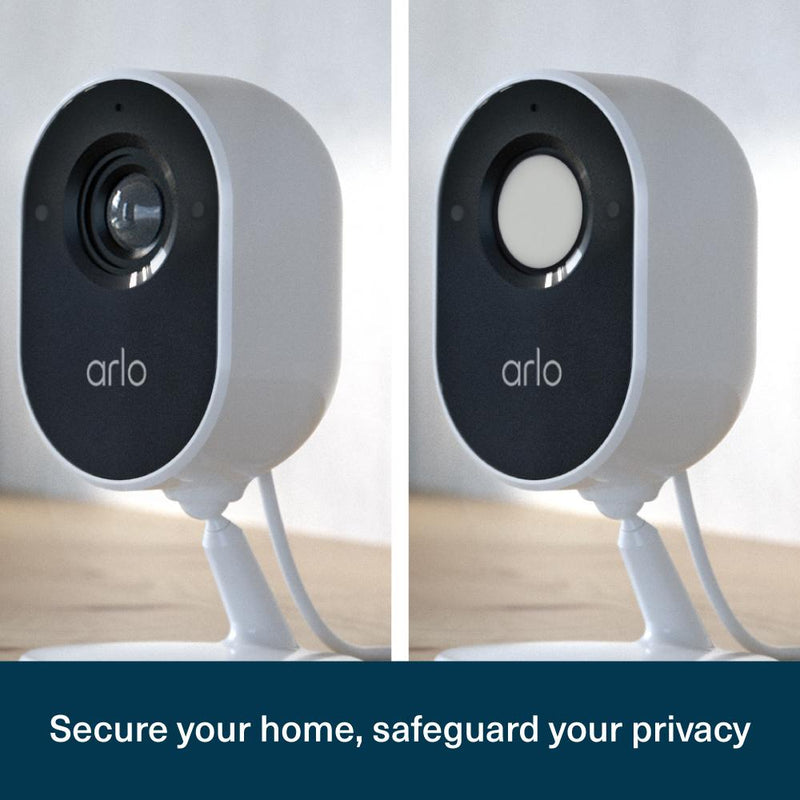  Arlo Essential Indoor Security Camera | 1080p Full HD Video | Automated Privacy Shield | 130° Viewing Angle | 2-Way Audio | Direct to Wi-Fi, No Hub Needed | Works with Alexa and Google Assistant | White | VMC2040 (White)