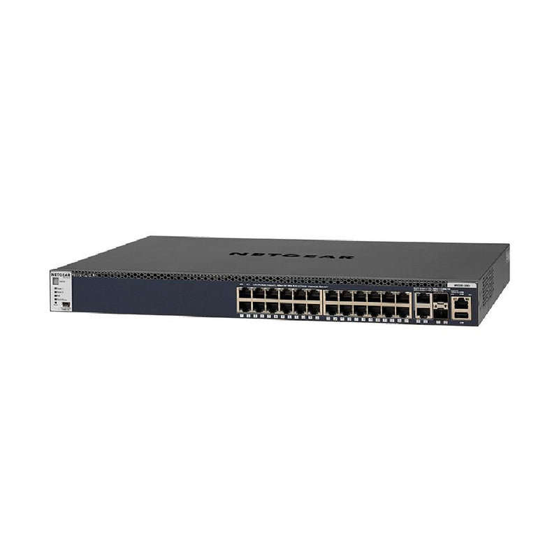 NETGEAR 24-Port Fully Managed Switch M4300-28G, 24x1G, 2x10GBASE-T, 2xSFP+, Stackable, ProSAFE Lifetime Protection (GSM4328S) 