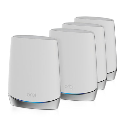 NETGEAR Orbi Whole Home Tri-Band Mesh WiFi 6 System RBK754 – Router with 3 Satellite Extenders | Coverage up to 10,000 sq. ft. and 40+ Devices | AX4200 (Up to 4.2Gbps)