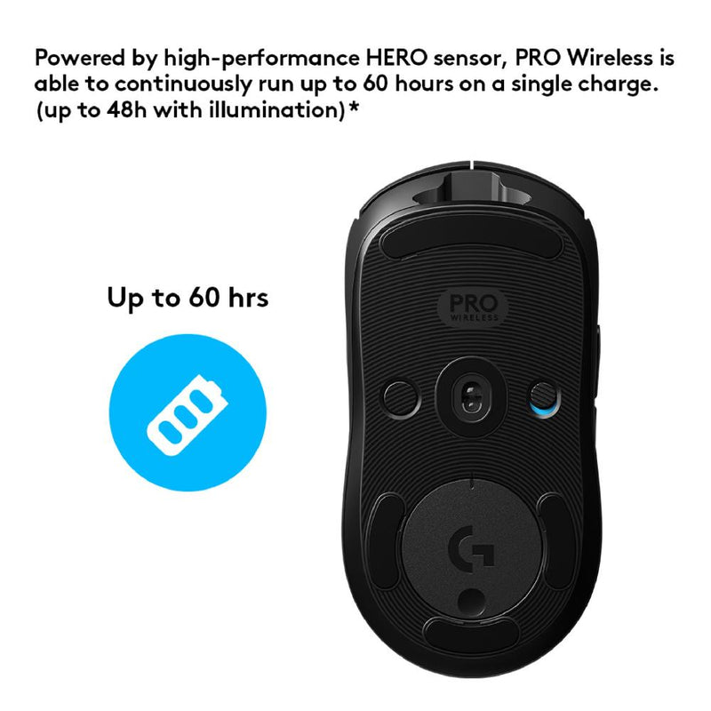 Logitech 910-005274 G Pro Hero Lightspeed RGB Wireless Gaming Mouse