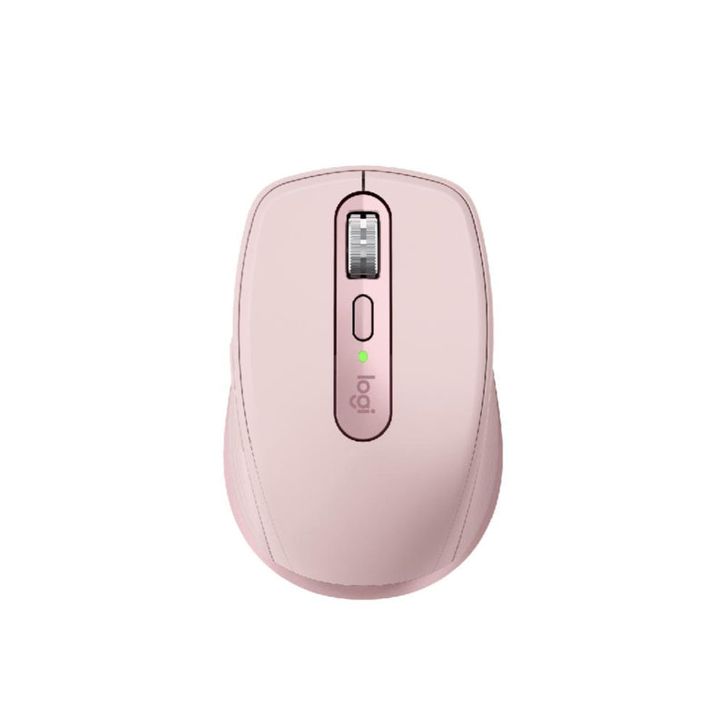 Logitech MX Anywhere 3 Compact Performance Mouse, Wireless, Comfort, Fast Scrolling, Any Surface, Portable, 4000DPI, Customizable Buttons, USB-C, Bluetooth, Apple Mac, iPad, Windows PC, Linux, Chrome(Rose)