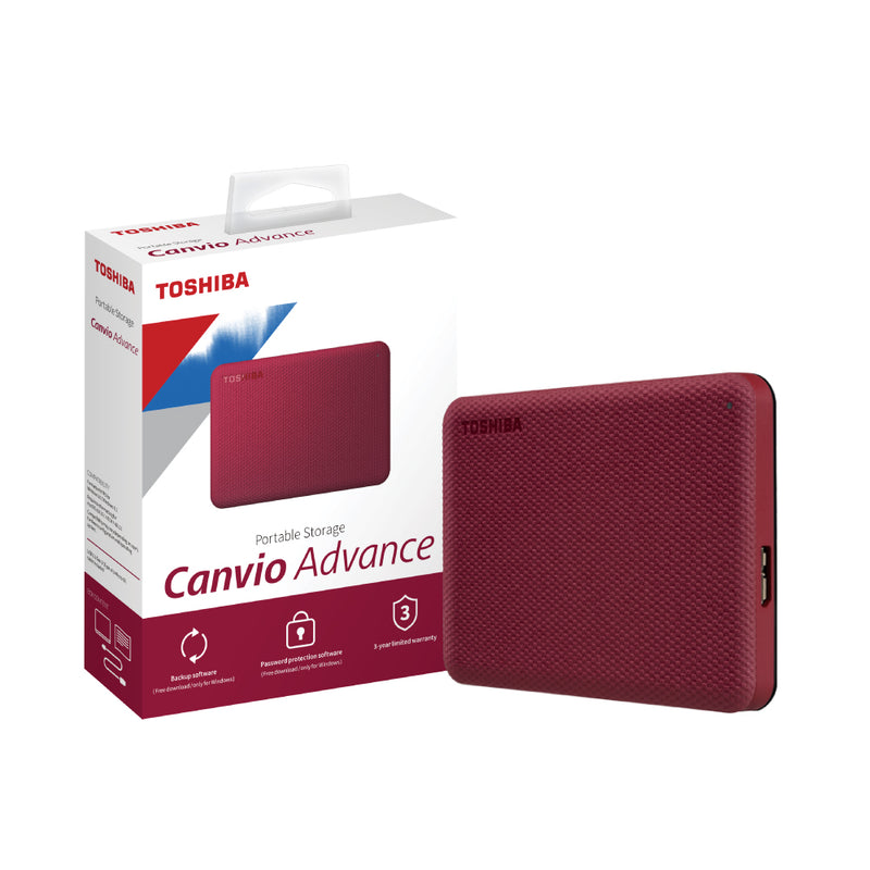 Toshiba Canvio® Advanced V10 Portable Hard Drive 1 / 2 / 4TB 3 Years Local Warranty